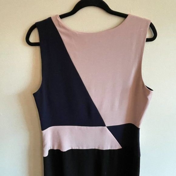 DKNY Color Blocked Sleeveless Shift Dress Size 14 - Picture 5 of 7